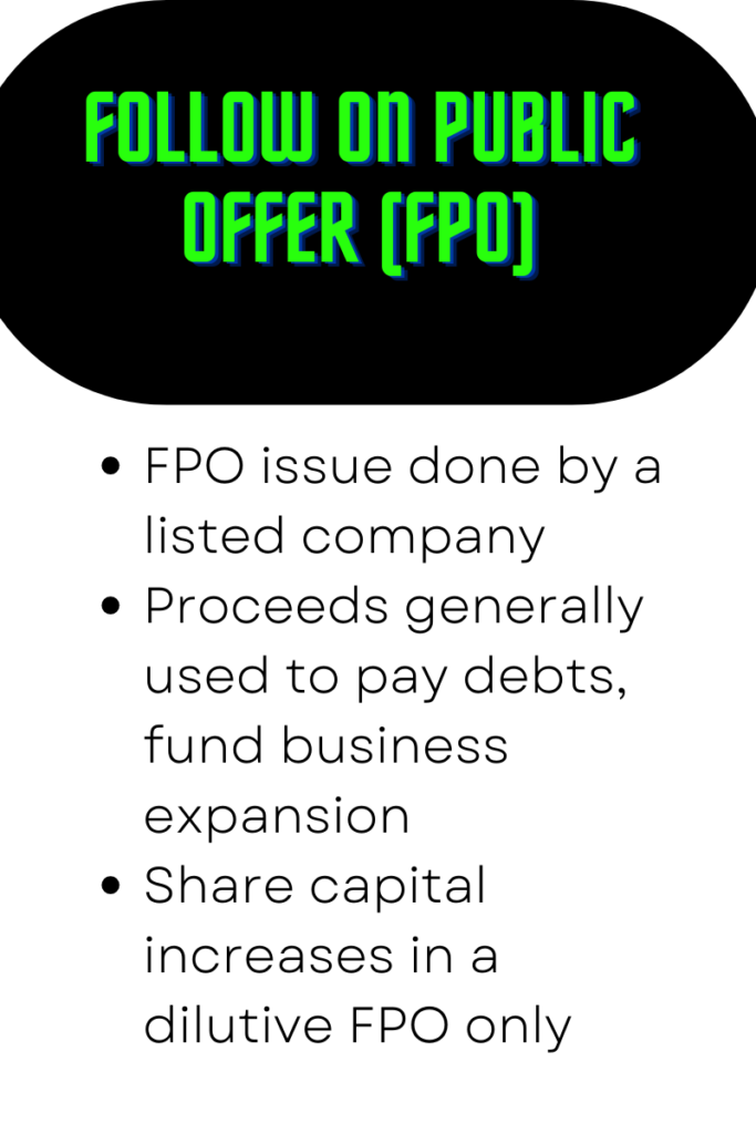 Followon Public Offer (FPO) A quick guide Finance Basics Blog